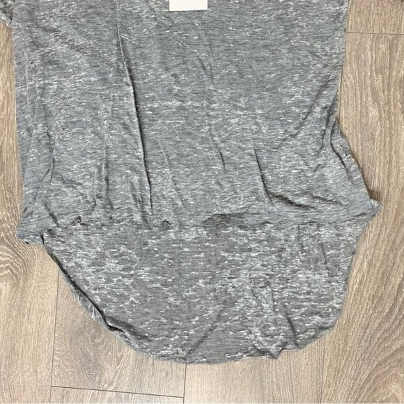 LNA Women's Cape Strap Tee Top T-shirt Burnout 3/4 Length Sleeve Heather Grey XS - Picture 9 of 14